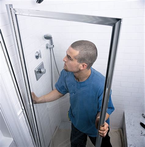 How to Install a Shower Door | Shower doors, Diy shower door, Glass enclosure