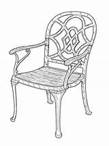 Chair coloring Pages sketch template
