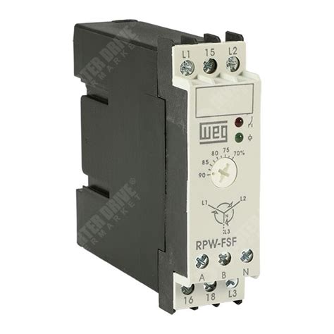 WEG Phase Sequence and Phase Loss Protection Relay RPW-FSF - Accessories for AC Drives