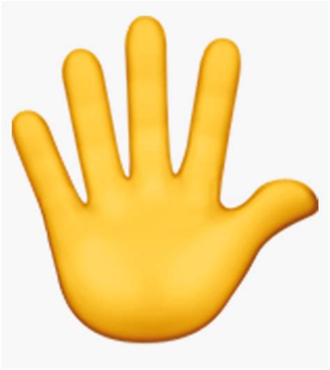 Okay Finger Emoji Png - High Five Hand Emoji, Transparent Png - kindpng