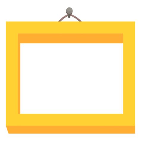 Yellow photo frame - Transparent PNG & SVG vector file