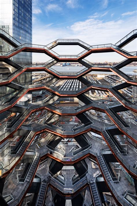 'vessel', a climbable structure by heatherwick studio, opens in new york