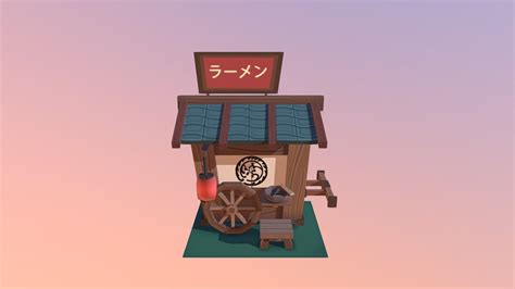 Japanese Food Cart - 3D model by kaae (@kaaeart) [182e64f] - Sketchfab