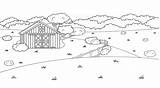 Farm Fence Coloring Page sketch template