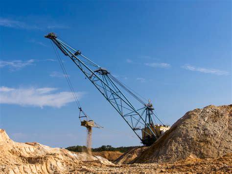 Caramelo Derritiendo Consejo dragline excavator fuga de la prisión Desafortunadamente Grafico