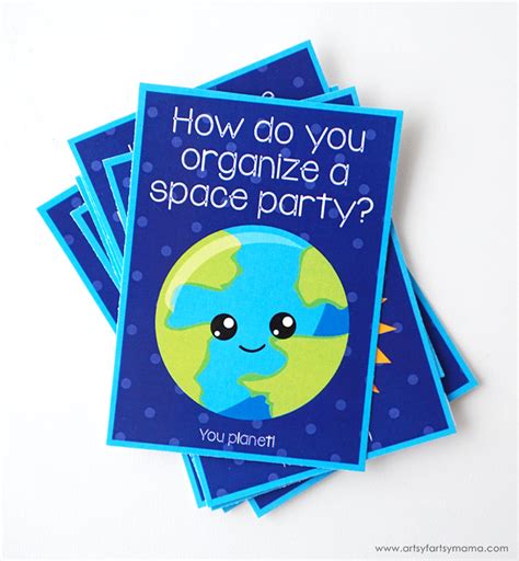 Free Printable Outer Space Jokes | artsy-fartsy mama