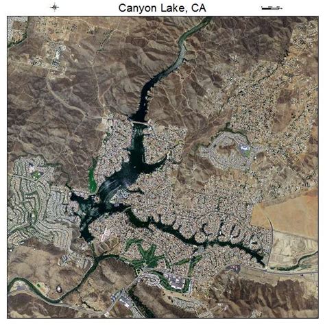 Aerial Photography Map of Canyon Lake, CA California