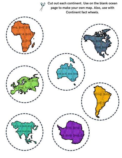 Continents Worksheet: Can You Spell Each Continent Correctly? - All Esl ... World Map Template ...