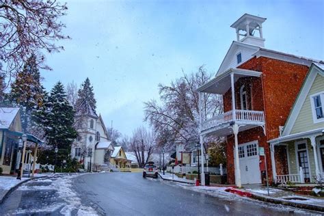 'Nevada City in Snow' by rhmimages | Nevada city california, Nevada city, Snowy scenes