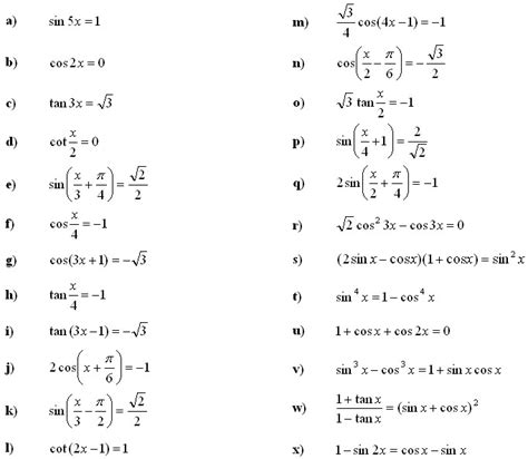 Solving Trig Equations Worksheet Pdf - Equations Worksheets