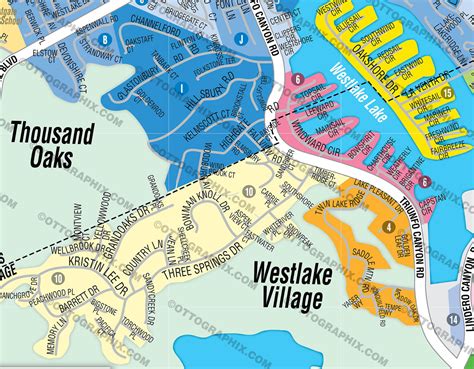 Westlake Village Map, Los Angeles, CA – Otto Maps