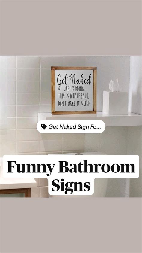 Funny Bathroom Signs, bathroom signs, wall decor, bathroom decor ...