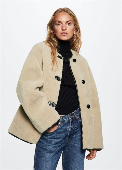 Mango's Sell-Out Faux-Shearling Jacket Is Back In Stock | Who What Wear