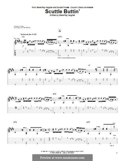 Scuttle Buttin' by S.R. Vaughan - sheet music on MusicaNeo