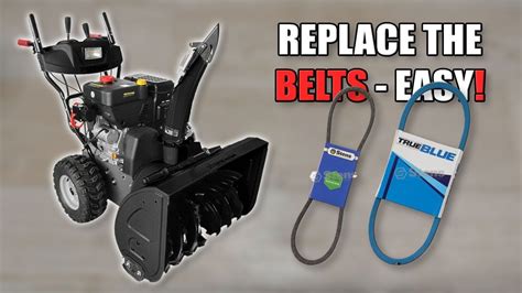 How to Replace Belts on a Snowblower - YouTube Lawn Mower Repair, Handy ...