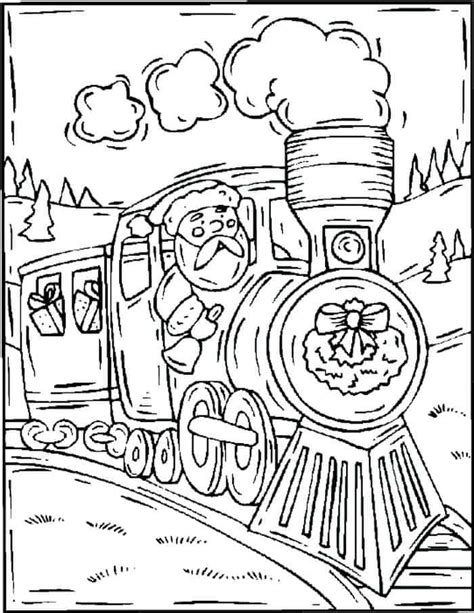 Christmas Train Colouring Pages - Dennis Henninger's Coloring Pages