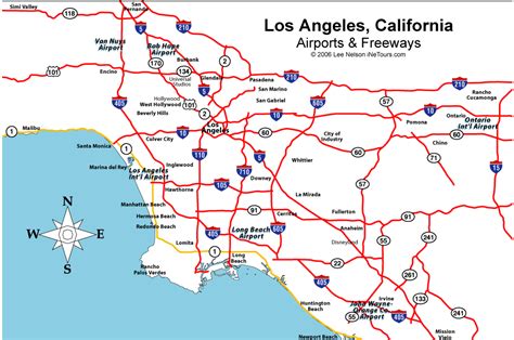 Map Of Los Angeles Airports