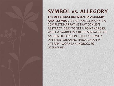 PPT - Symbolism and Allegory PowerPoint Presentation, free download ...