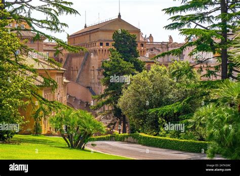 Rome, Vatican City / Italy - 2019/06/15: Exterior of the Sistine Chapel ...