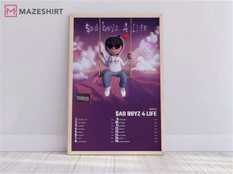 Junior H Sad Boyz 4 Life Album Cover Poster