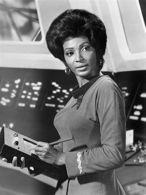 Nichelle Nichols in her role as communications officer Lt. Uhura on the ...