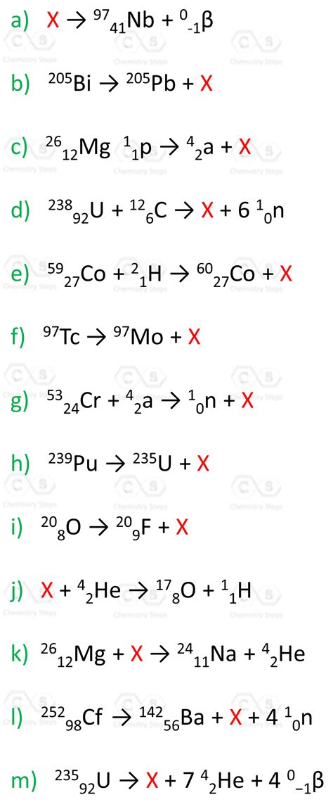 Balancing Nuclear Reactions - Chemistry Steps