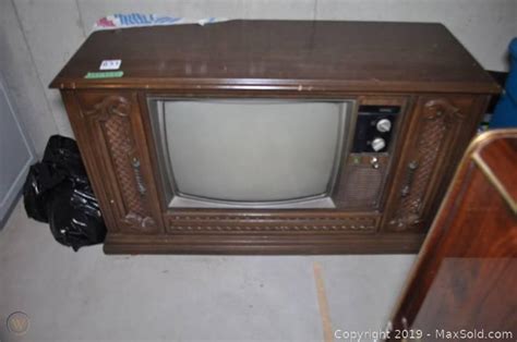 Vintage Tv In Cabinet C | #3896553863