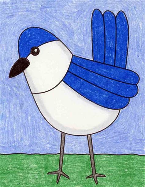 How to Draw an Easy Bird · Art Projects for Kids