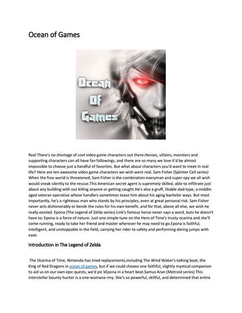 Ocean of games how to Download by Ocean of Games - Issuu