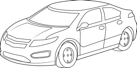 Cool Sports Car Coloring Page - Free Clip Art