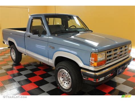 1990 Light Crystal Blue Metallic Ford Ranger XLT Regular Cab #53672216 Photo #7 | GTCarLot.com ...