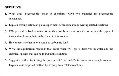 Solved QUESTIONS 1. What does “hygroscopic” mean in | Chegg.com