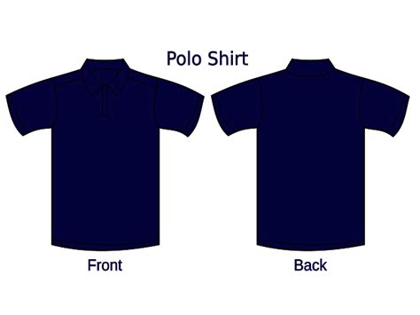 Dark Navy Blue Polo Shirt Layout Clip Art at Clker.com - vector clip ...