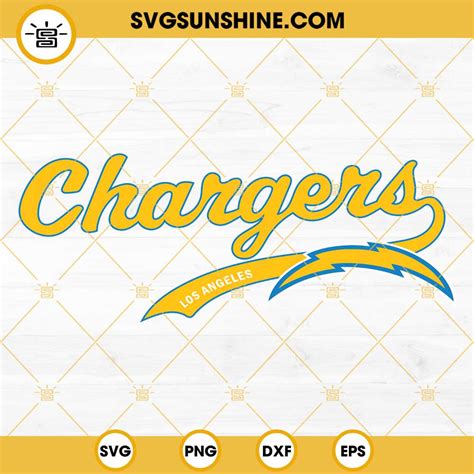 Chargers SVG, Los Angeles Chargers SVG PNG DXF EPS Cricut Silhouette ...