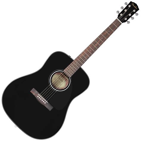 DISC Fender CD-60 Acoustic Guitar, Black at Gear4music