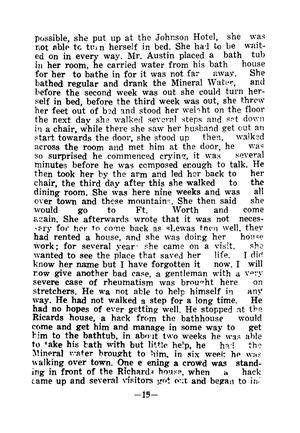 A Brief History or a Statement of Facts of Mineral Wells, Texas ...