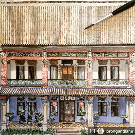 Cheong Fatt Tze - The Blue Mansion | Architecture sketch, Vintage architecture, Architecture