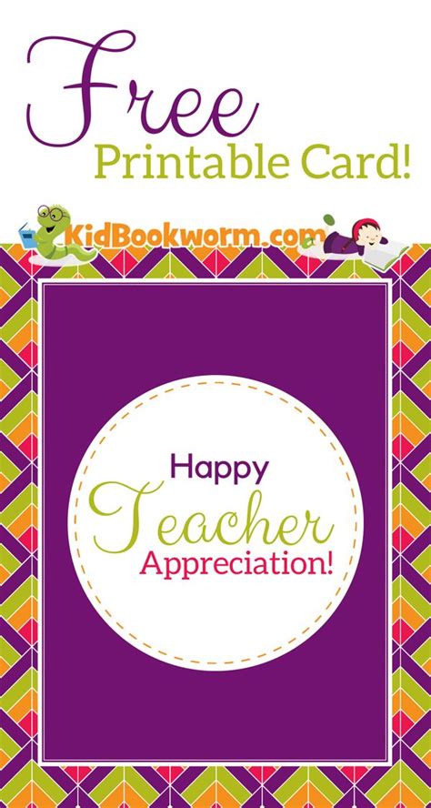 Teacher Appreciation Free Printable Cards