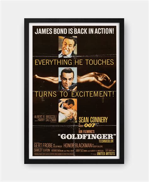 Goldfinger (1964) Movie Poster - The Curious Desk