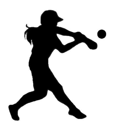softball silhouette png - Clip Art Library