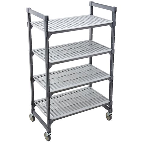 Cambro EMU246070V4580 Camshelving Elements Mobile Shelving Unit with 4 ...