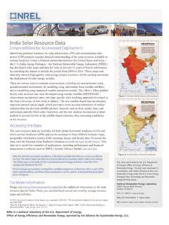 India Solar Resource Data - NREL / india-solar-resource-data-nrel.pdf / PDF4PRO