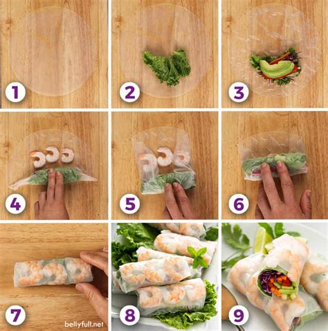 Fresh Spring Rolls {with Peanut Sauce} - Belly Full