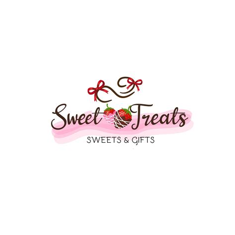 Sweet Treats Logo Design, Strawberry Chocolate Logo, Cakepops Logo ...