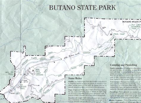 Map of Butano State Park