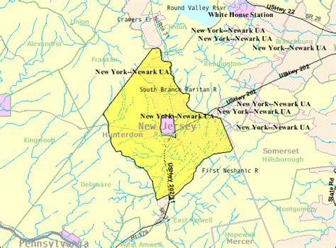 Image: Census Bureau map of Raritan Township, New Jersey