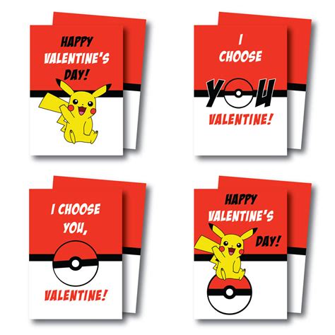 Printable Pokemon Valentines Cards | Simply-Noted.com