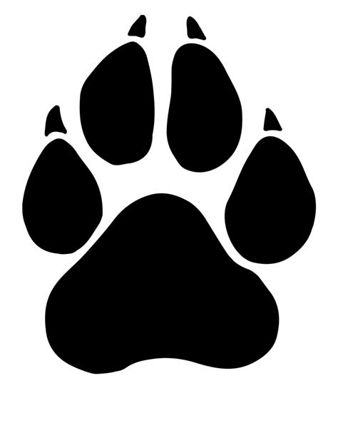 Wolf Footprint Clipart Images