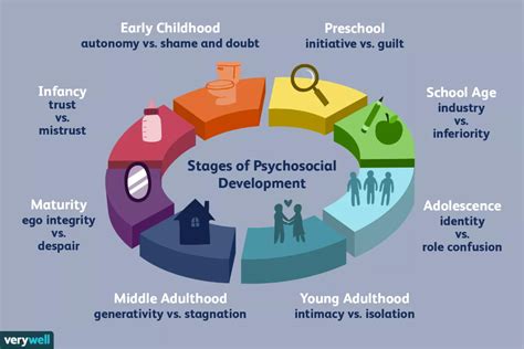 Erik Erikson's Stages of Psychosocial Development | Stages of psychosocial development, Eriksons ...