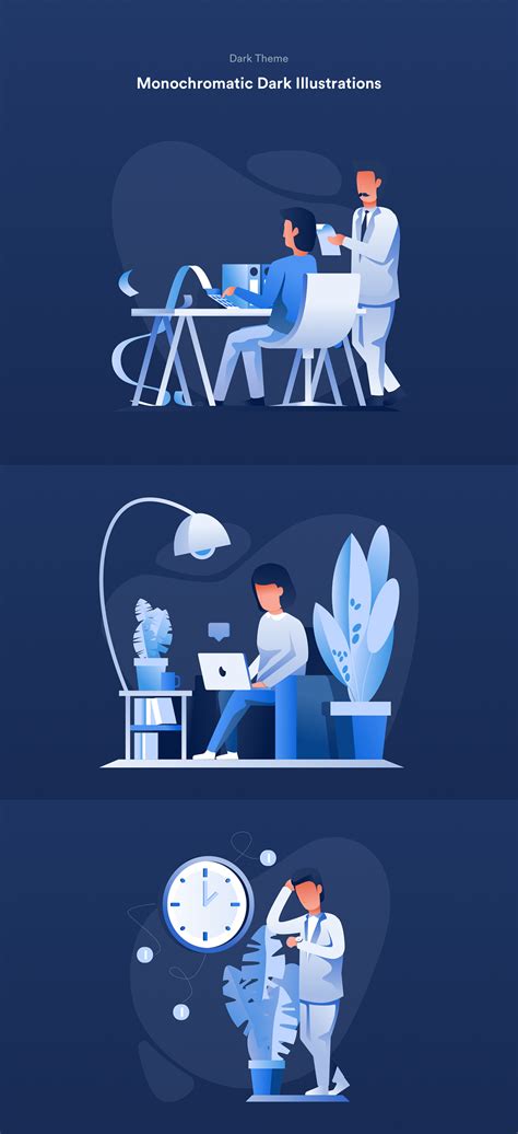 Work & Office Illustrations on Behance